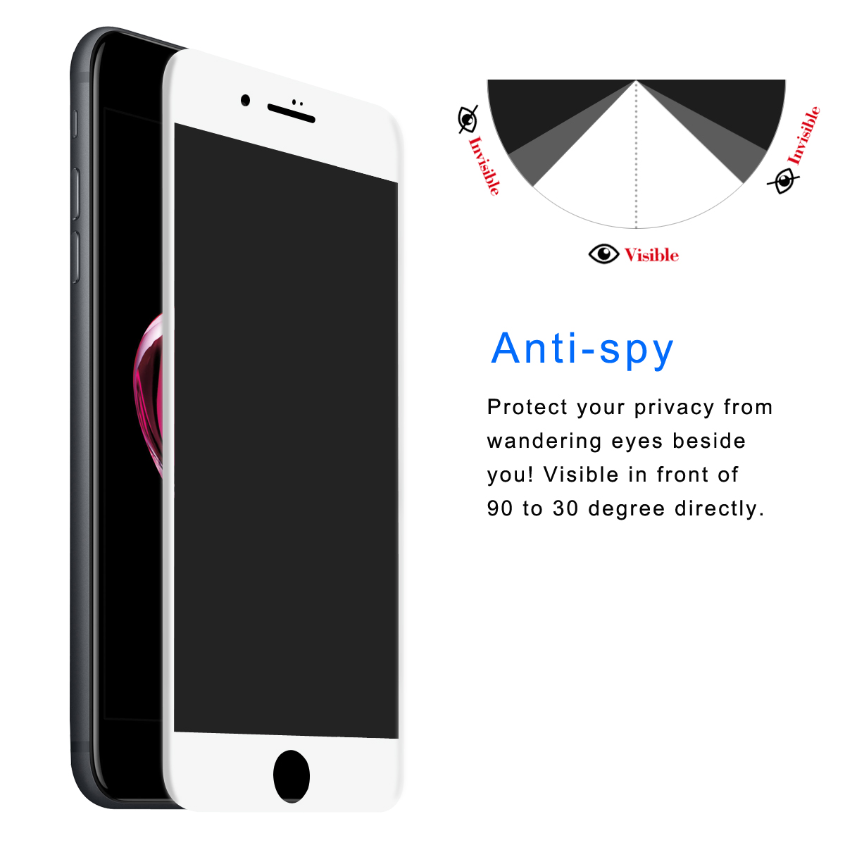 ENKAY-Anti-Spy-3D-Arc-Edge-026mm-9H-Carbon-Fiber-Tempered-Glass-Screen-Protector-for-iPhone-7-Plus-1162558-2